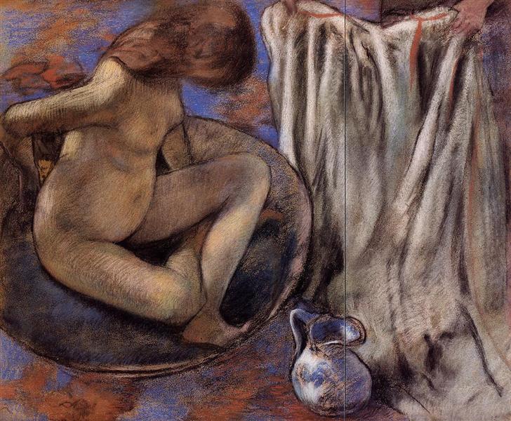 Femme dans la baignoire - 1884