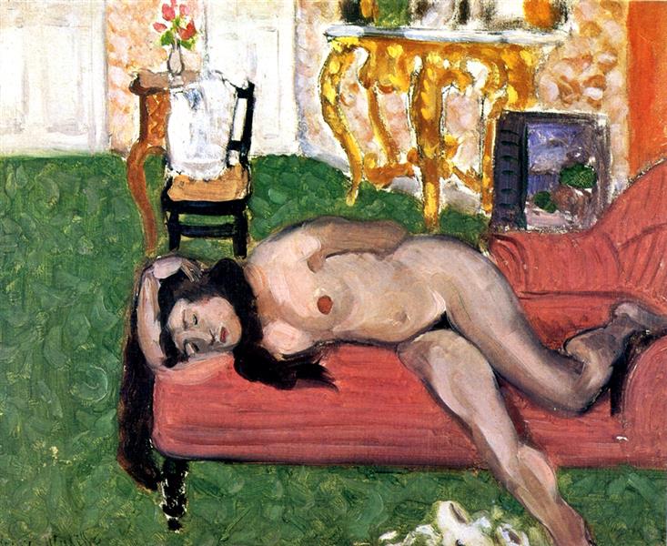 Femme sur un canapé 1919