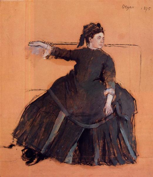 Femme sur un canapé - 1875
