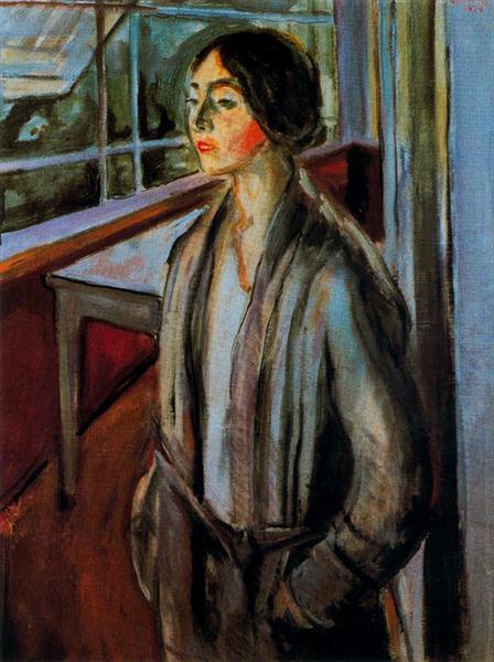 Femme sur la terrasse - 1924