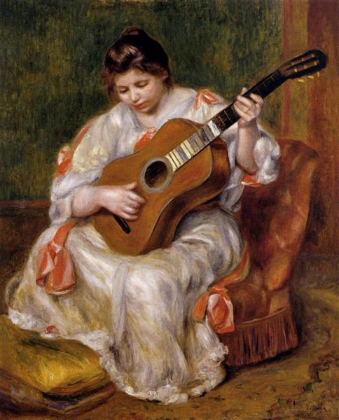 Femme Jouant de la Guitare - 1896