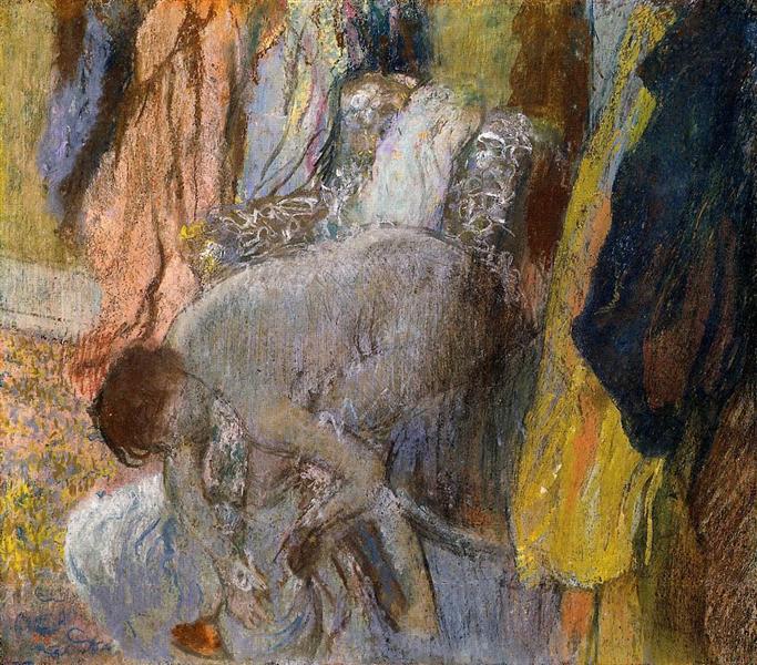 Žena mytí nohou - 1893
