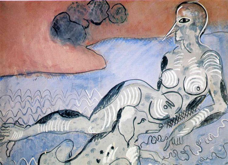 कुत्ते के साथ महिला - 1926