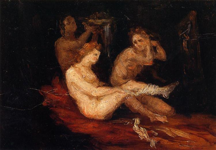 Femeile care se îmbracă - 1867