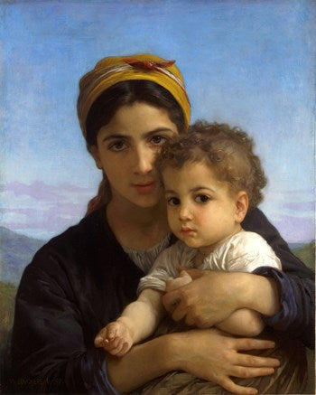 Dziewczyna z chłopcem - 1877