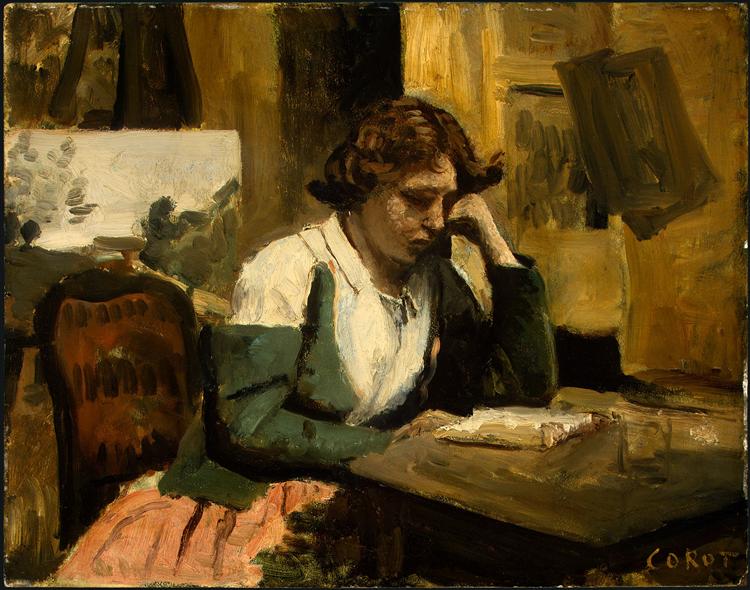 Čtení dívky - 1868