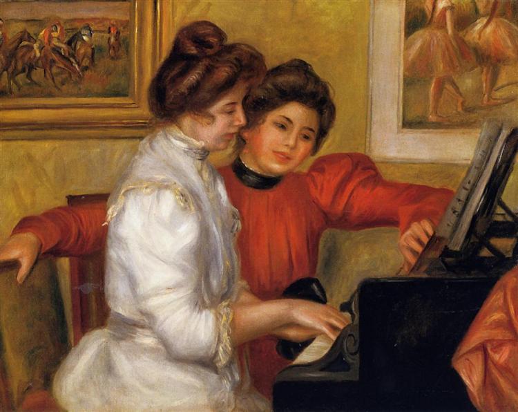 Ragazze Giovani Al Pianoforte - 1892