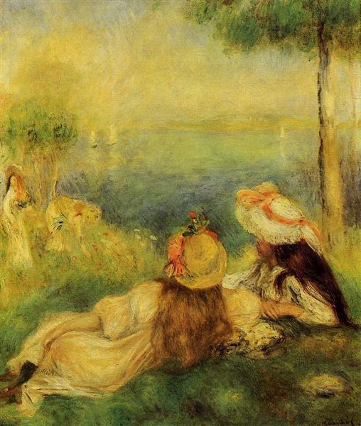 Młode dziewczyny obok morza - 1894