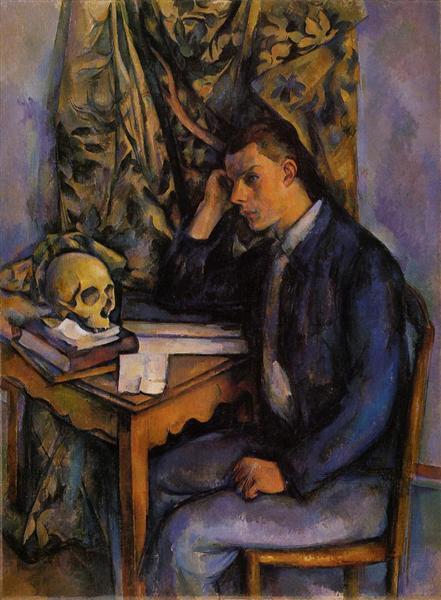 Ung mand og kranium - 1898