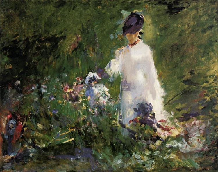 Tânără printre flori - 1879