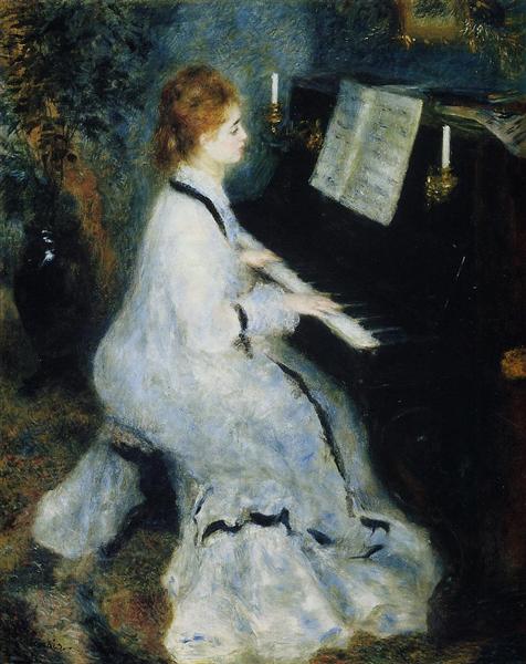 Jeune Femme au Piano - 1876