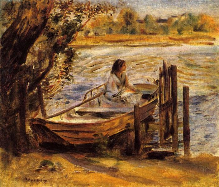 Young Woman in a Boat (Lise Trehot) - 1870