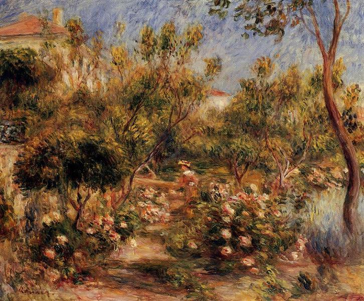 Ung kvinne i en Cagnes Garden - 1905