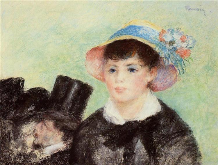 Jeune femme au chapeau de paille - 1877
