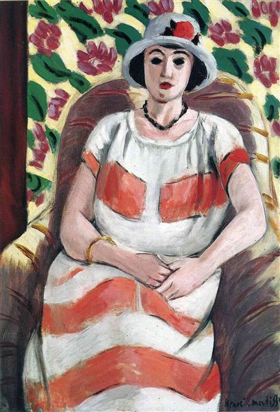 Jeune femme en rose 1923