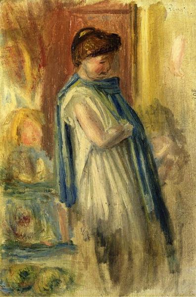 Młoda kobieta stojąca - 1895