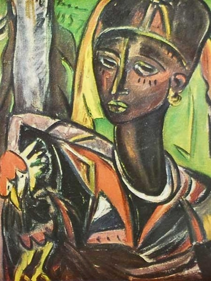 Zanzíbar Žena s kuřetem - 1957