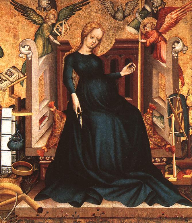 The Virgin with the niddy-noddy