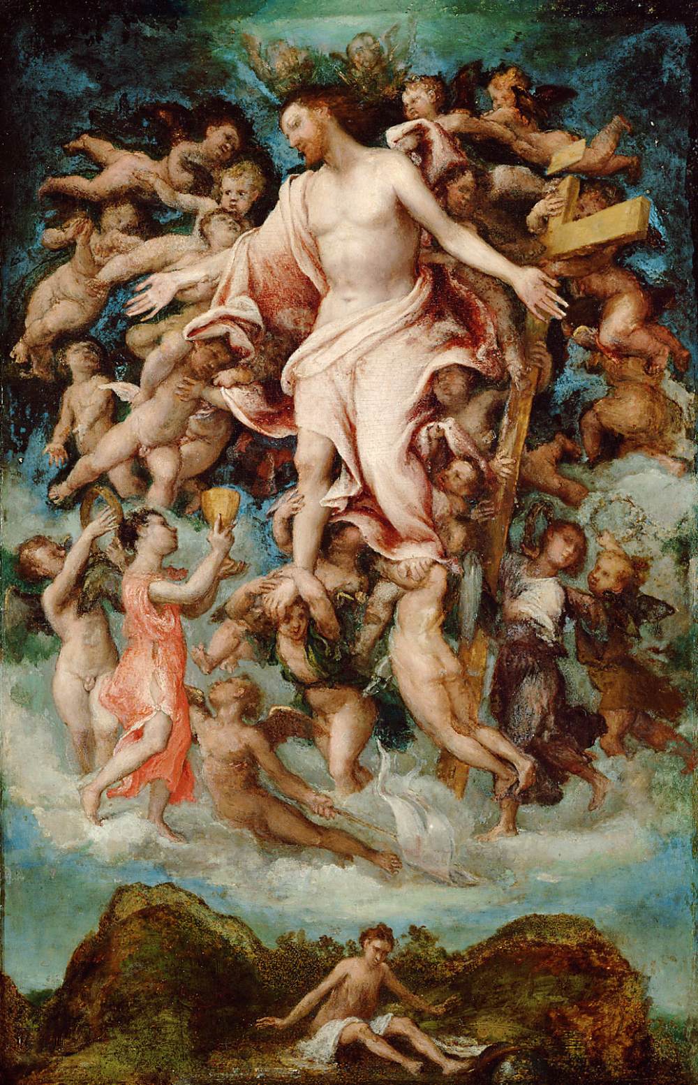 Cristo, Dando su Sangre