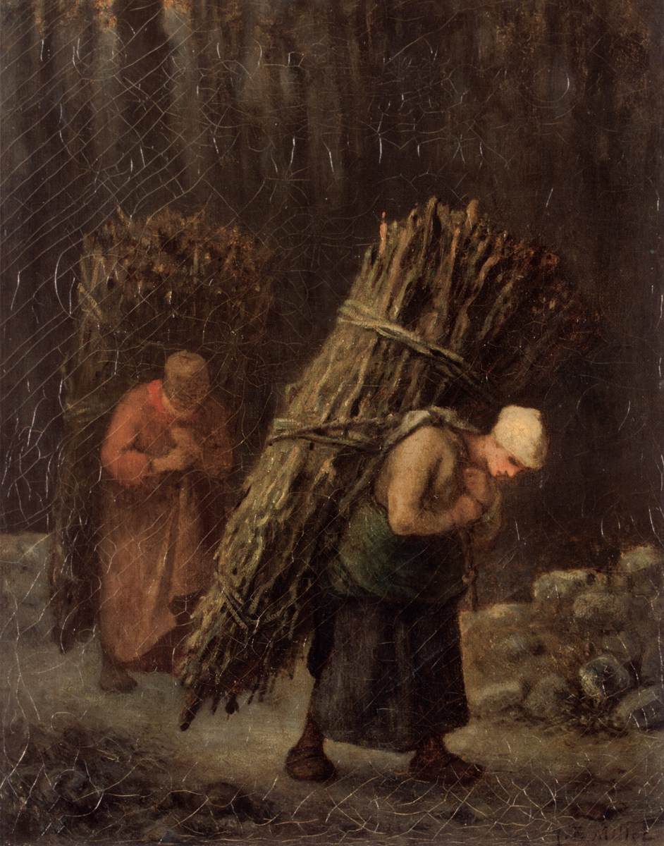 Camponesas com Madeira de Pincel