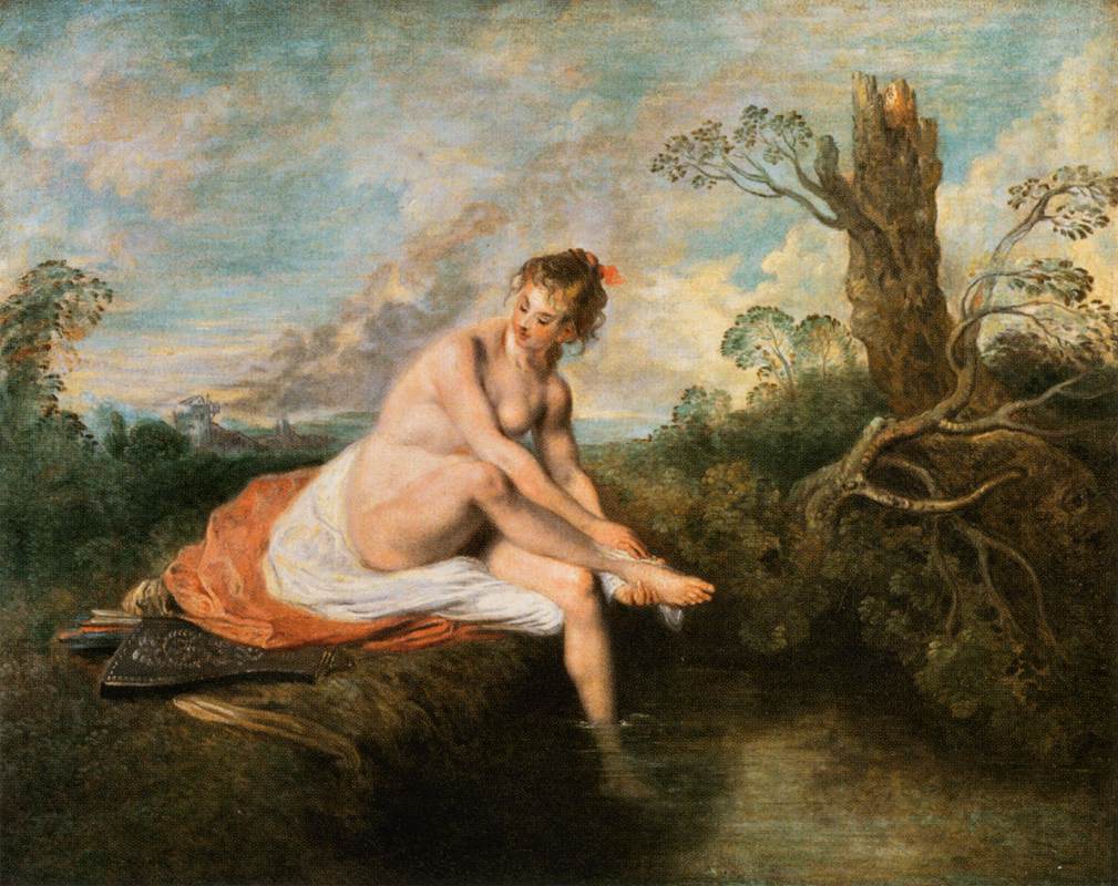 Diana in ihrem Badezimmer