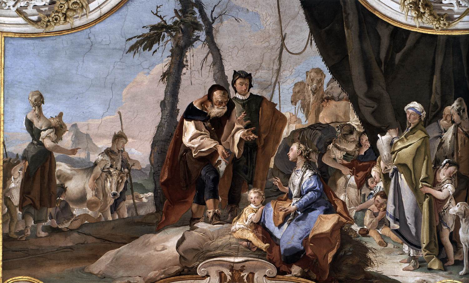 Raquel cachant les idoles de son père Laban