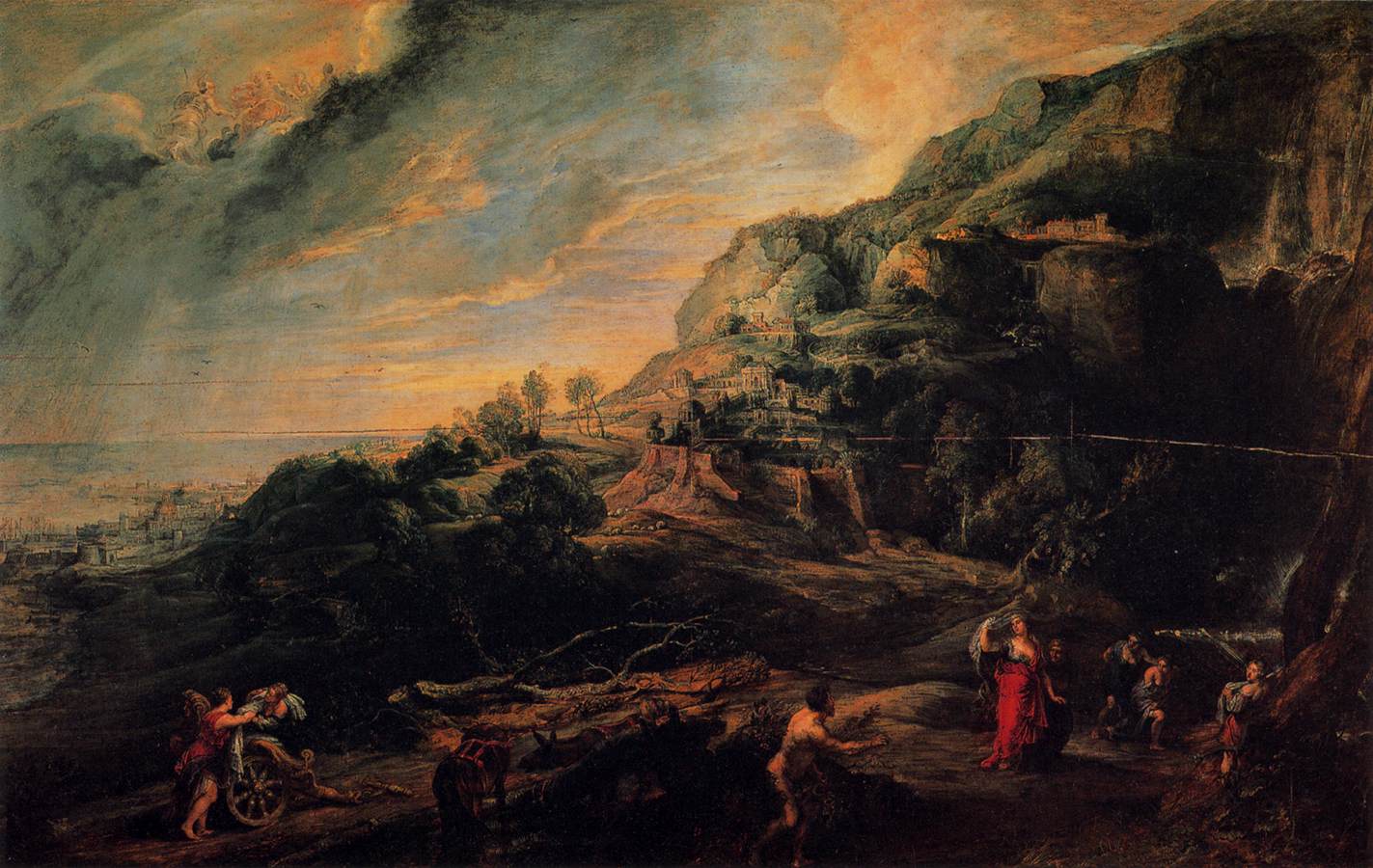 Ulises y Nausicaa en La Isla de Los Feacios