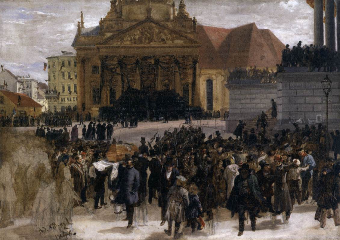 Victims of the March Revolution in Berlin Meeting in The State