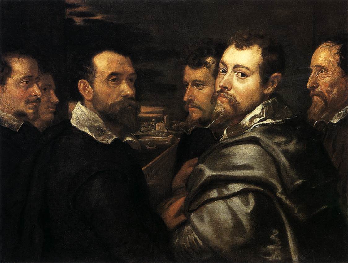 Self -Portrait v kruhu přátel Mantua