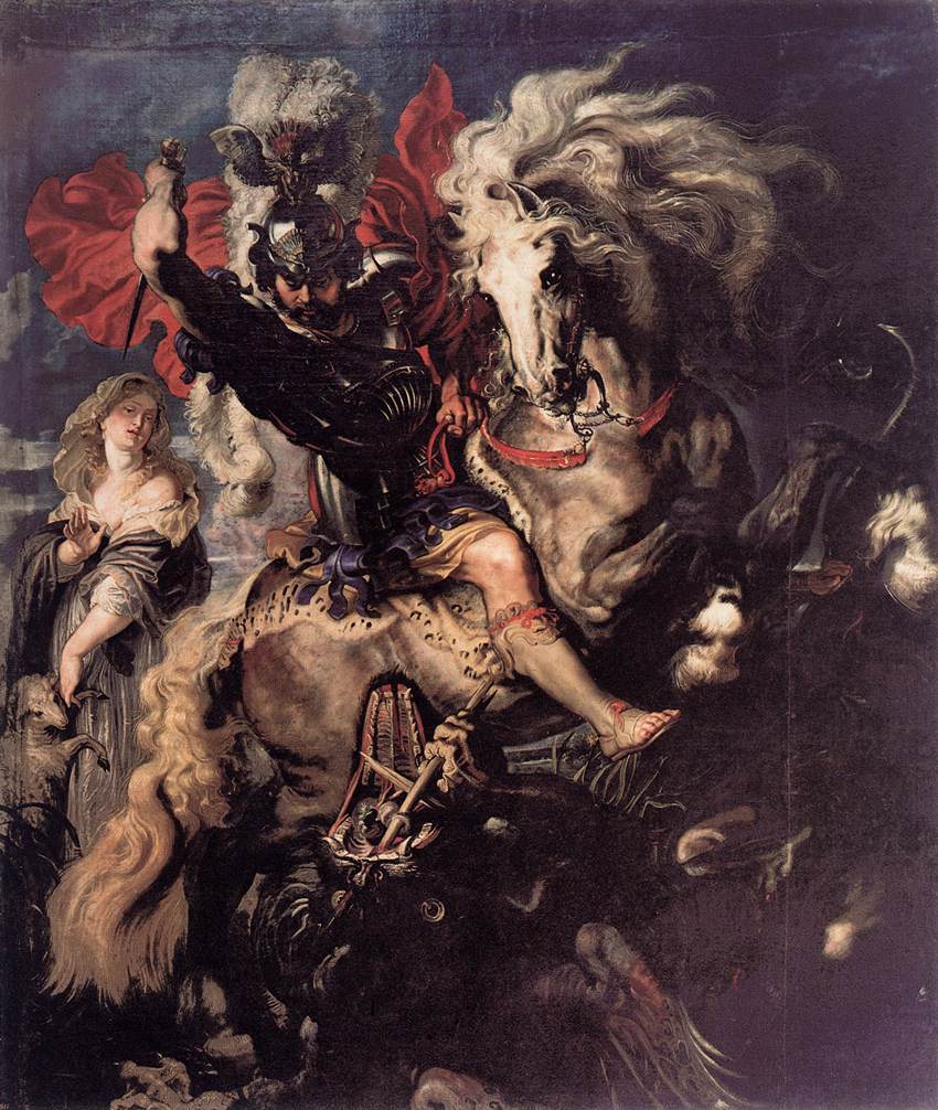 San Jorge kæmper mod dragen