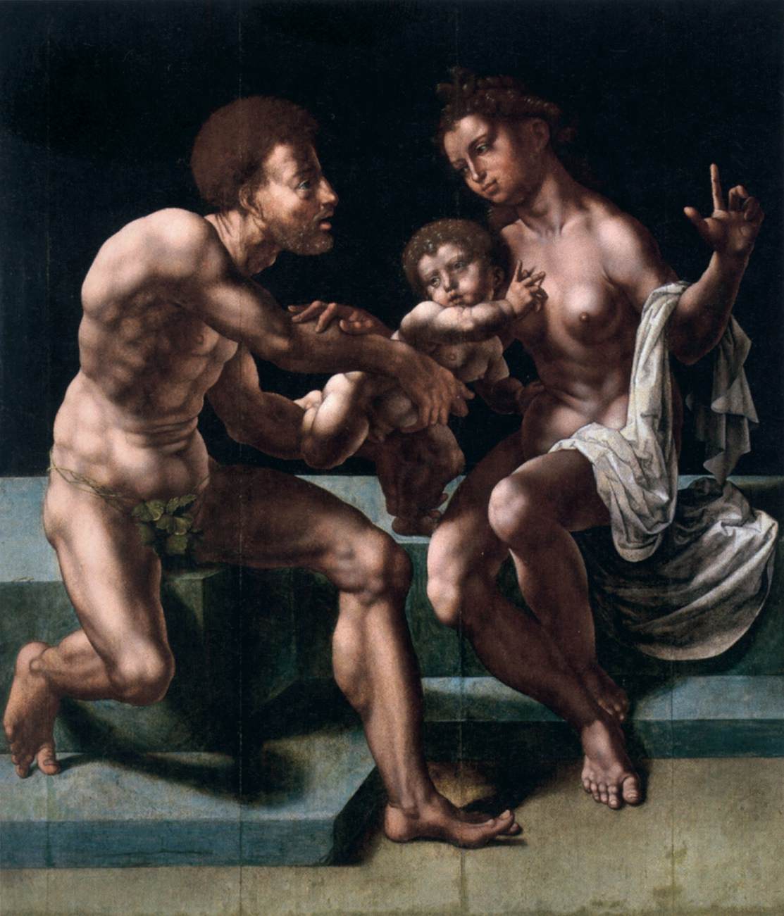 Cibeles implorando a Saturno para salvar seu filho