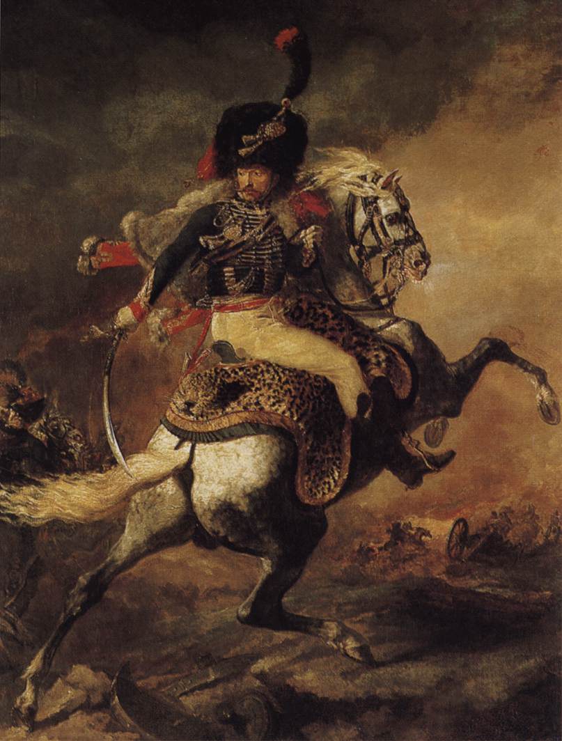 Un Oficial de Los Chasseurs Ordenando un Cargo