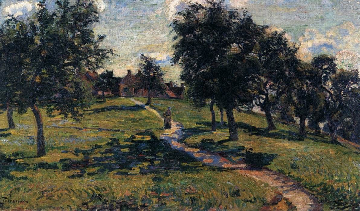 Landscape in Normandy: Apple trees