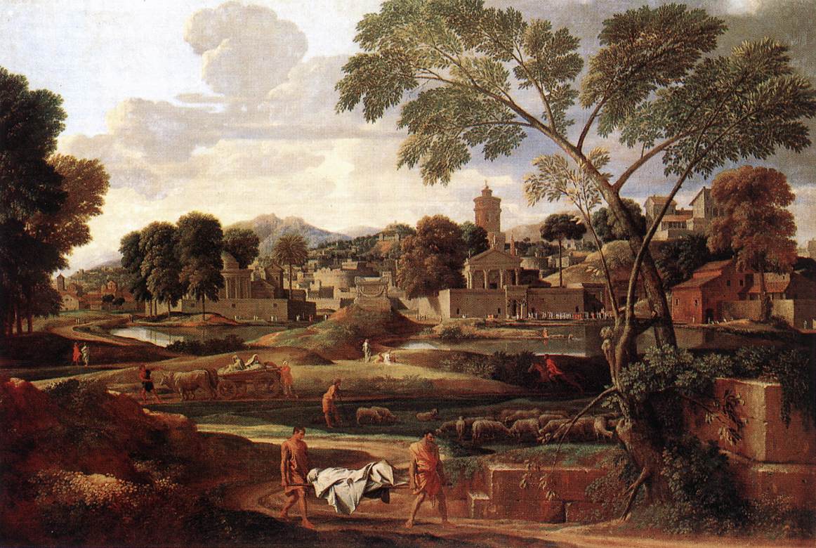 Paysage avec les funérailles de la fion