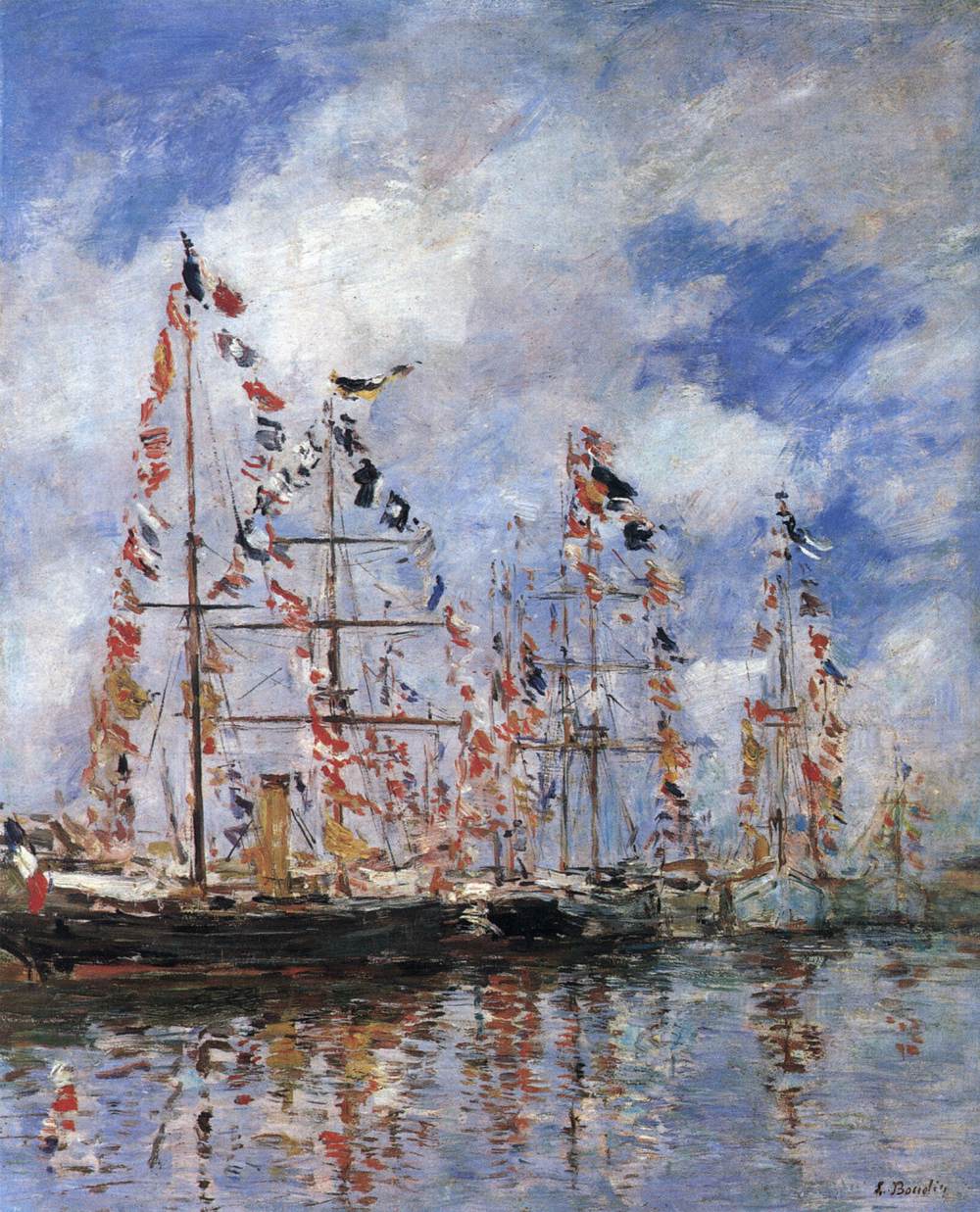 Navires de navigation à Deauville