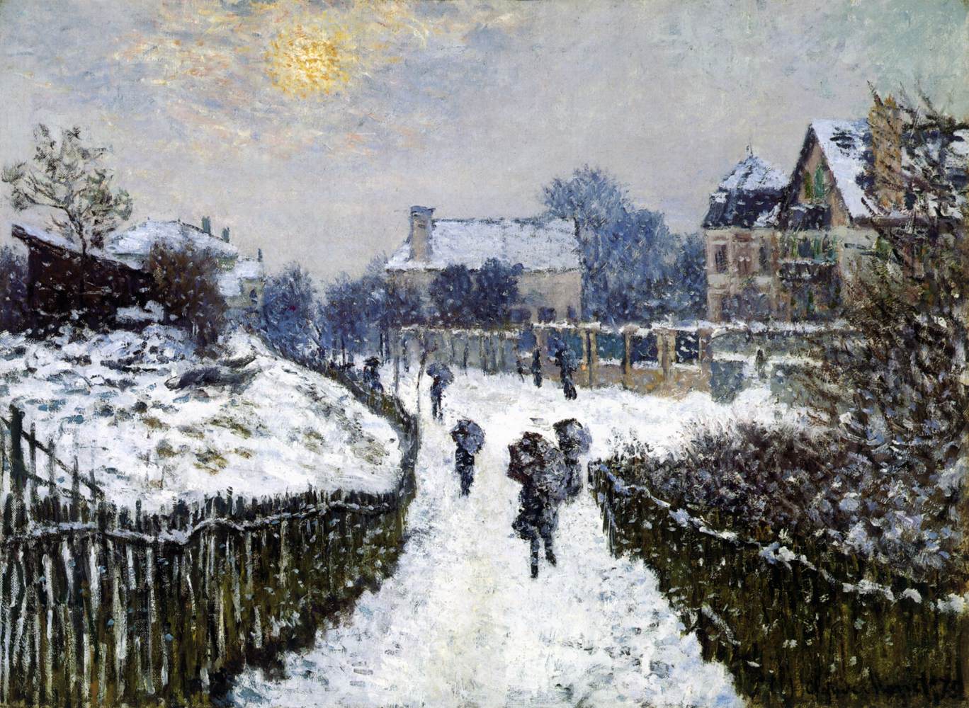 Boulevard Saint-Denis, Argenteuil, på vintern