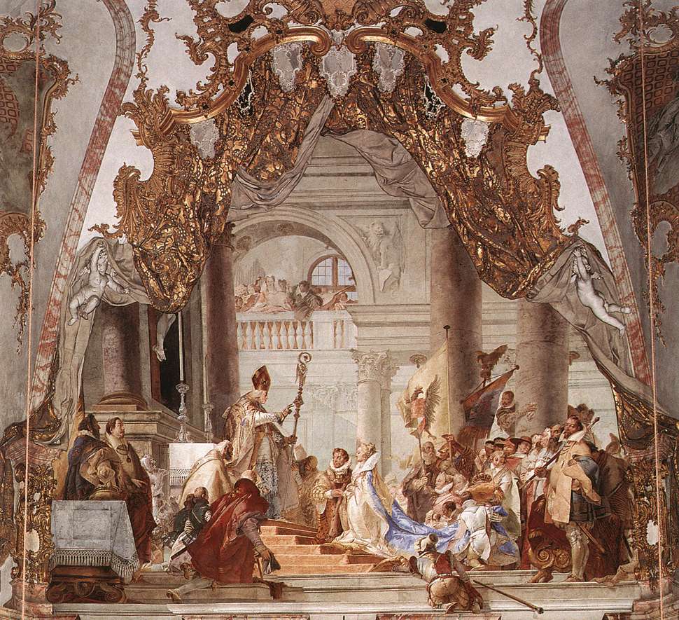 Le mariage de l'empereur Federico Barbarroja avec Beatriz de Burgoña