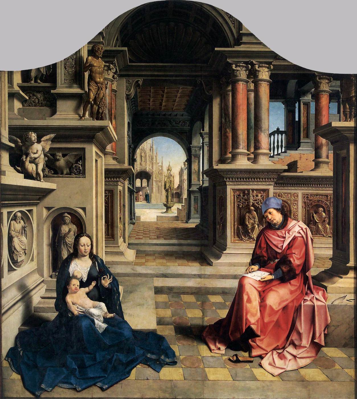 Saint Lucas dessinant la vierge