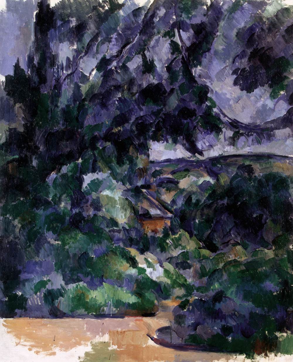Paysage bleu