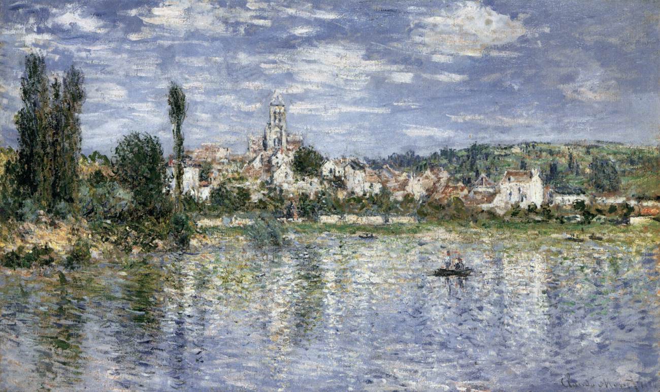 Vista de Vétheuil en Verano