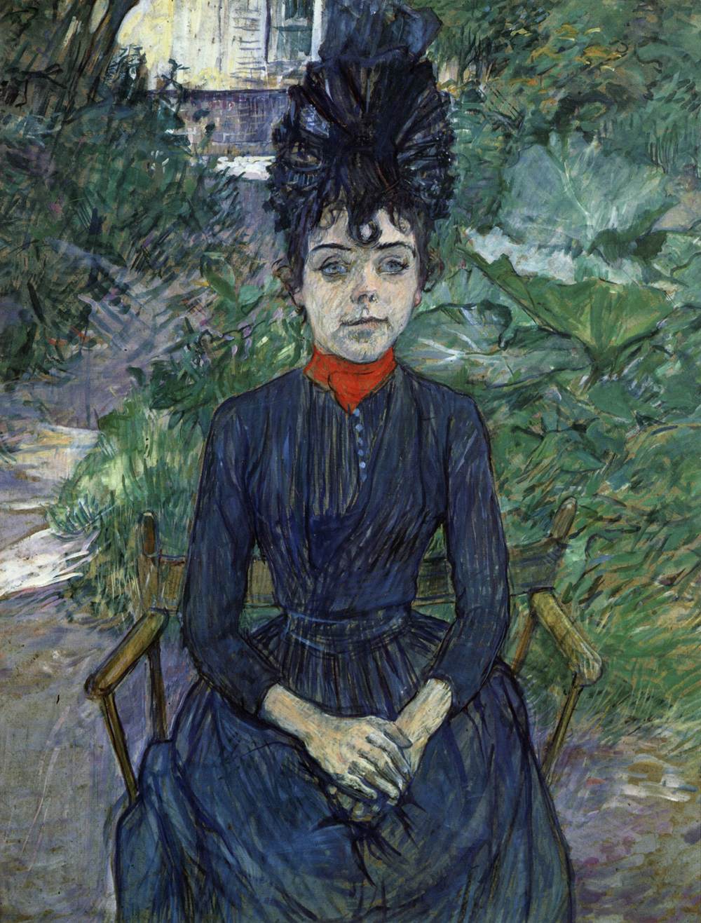 Justine Dieuhl im Père -Waldgarten