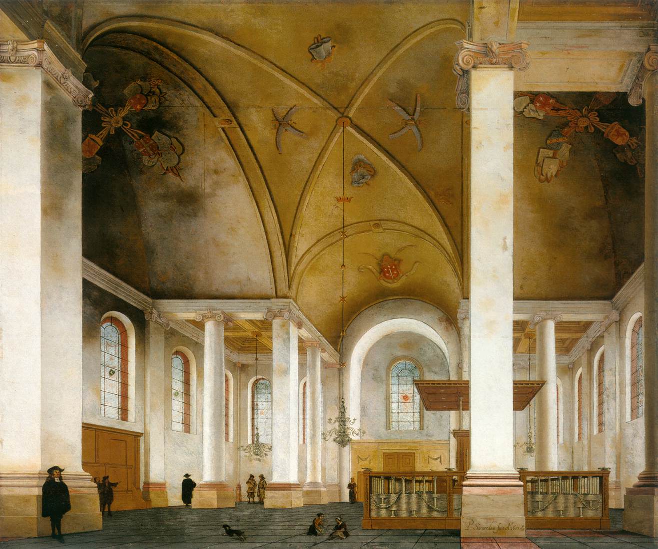 Внутренний вид на Nieuwe Kerk, Haarlem