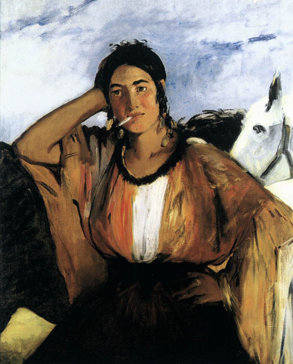 Gipsy avec une cigarette