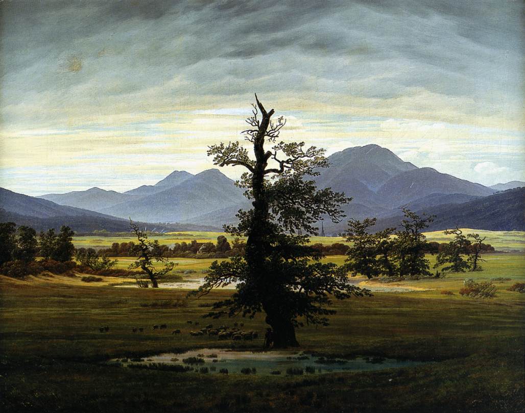 Village Landscape in the Morning Light (The Lonely Tree)
