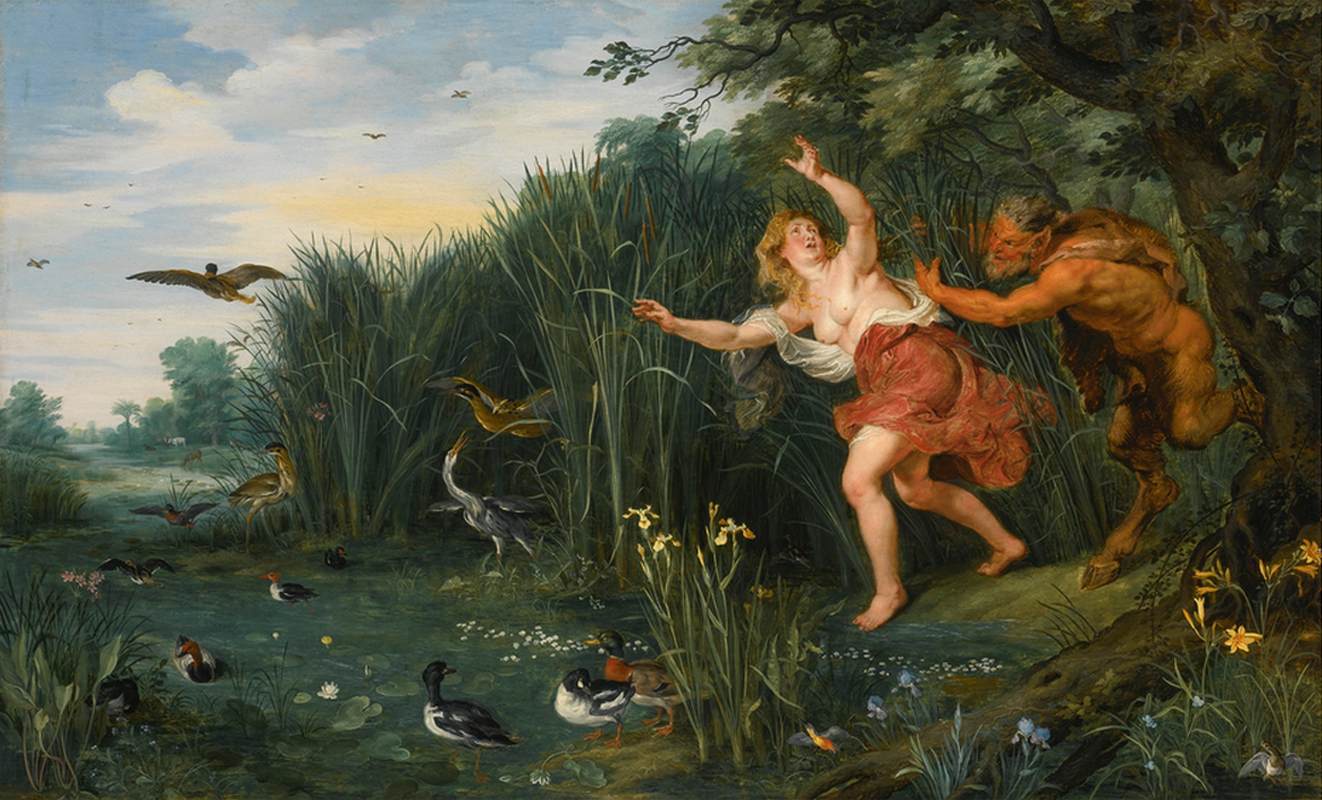 Landscape with Pan and Sarinx