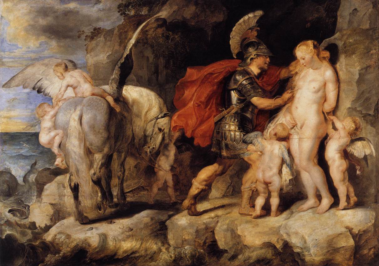Perseus frees Andromeda