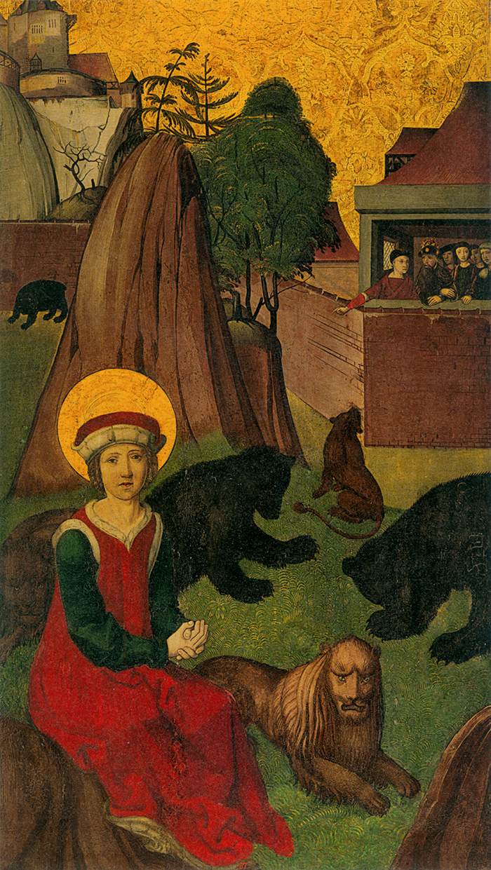 San agapito de praeneste nella sabbia (all'esterno)