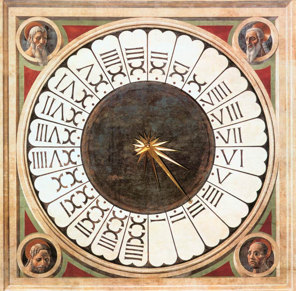 Horloge avec des têtes de prophètes