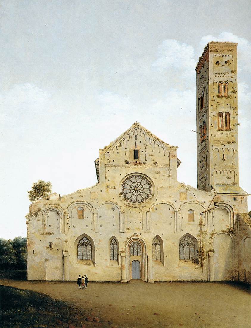 Il fronte ovest della chiesa di Santa María, Utrecht