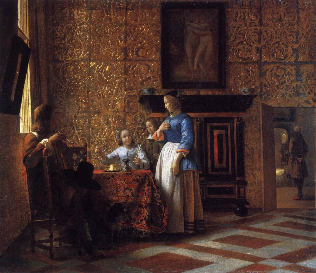 Interno con figure
